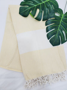 Beach/Bath Sand Free Towels-Easy Carry Quick Dry Thin Towel- Lemon