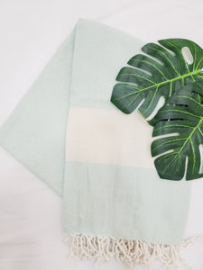 Beach/Bath Sand Free Towels-Easy Carry Quick Dry Thin Towel- Mint