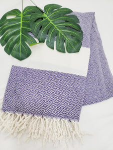 Beach/Bath Sand Free Towels-Easy Carry Quick Dry Thin Towel-Grape
