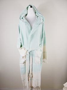 Unisex Robe, Beach or spa Robe with pockets - Mint