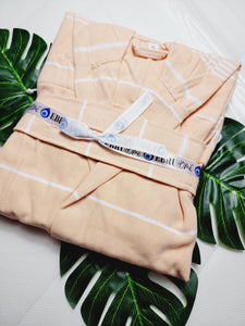 Unisex Robe, Beach or spa Robe with pockets - Sultan Orange