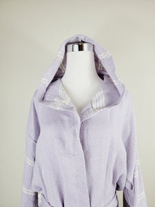 Unisex Robe, Beach or spa Robe with pockets - Lilac