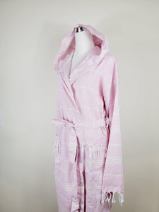 Unisex Robe, Beach or spa Robe with pockets - Sultan Pink