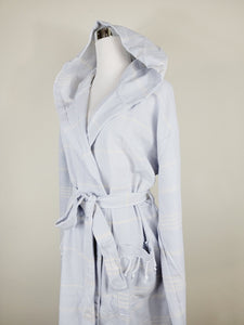 Unisex Robe, Beach or spa Robe with pockets - Sultan Gray