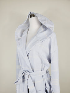 Unisex Robe, Beach or spa Robe with pockets - Sultan Gray