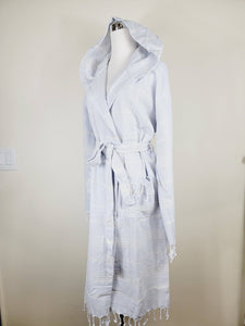 Unisex Robe, Beach or spa Robe with pockets - Sultan Gray