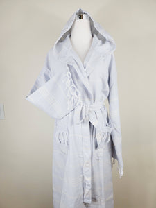 Unisex Robe, Beach or spa Robe with pockets - Sultan Gray