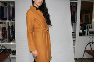 OVERSIZED BELTED JACKET WITH POCKETS - EEBRU